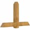 Ekena Millwork Eugene Rough Sawn Timber Gable Bracket, Western Red Cedar, 60"W x 38"H x 6"D x 6"F, 15/12 Pitch GBW060X38X0606EUG00RWR - alternate 2
